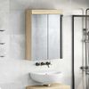 vidaXL Bathroom Mirror Cabinet TULUM Sonoma Oak 60 x 16.5 x 78 cm