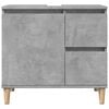 vidaXL Sink Cabinet Concrete Grey 65x33x60 cm Engineered Wood