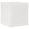 vidaXL Storage Box with Storage White 55 x 53 x 57 cm Polypropylene