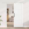 vidaXL Sliding Door White 78 x 202 cm Solid Pine Wood
