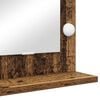 vidaXL Vanity Mirror with LED Strip Lights Old Wood 80 x 45 x 18 cm