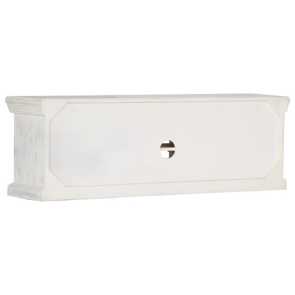vidaXL TV Cabinet White 120x30x40 cm Solid Mango Wood