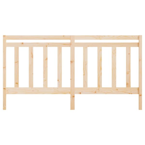 vidaXL Bed Headboard 206x4x100 cm Solid Wood Pine