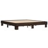 vidaXL Bed Frame without Mattress Brown Oak 160x200 cm