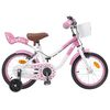 vidaXL Kids Bike 16 Inches for 4-6 Years Old Light Pink