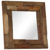vidaXL Mirror Solid Reclaimed Wood 50x50 cm