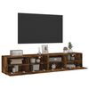 vidaXL TV Wall Cabinets 2 pcs Smoked Oak 80x30x30 cm Engineered Wood