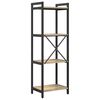 vidaXL Bookshelf Sonoma Oak 40 x 30 x 119 cm Engineered Wood