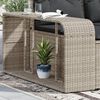 vidaXL Storage Shelves 2 pcs Light Grey Poly Rattan
