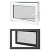 vidaXL Tilt & Turn Basement Window RISOR 90 x 50 cm PVC and Glass