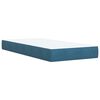 vidaXL Box Spring Bed with Mattress Dark Blue 80x200 cm Velvet