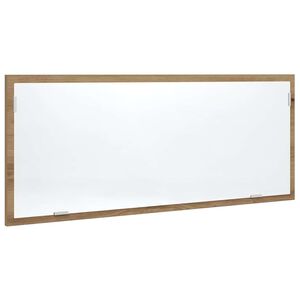 vidaXL LED Bathroom Mirror Artisan Oak 100x8.5x37 cm Engineered Wood