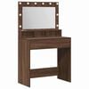 vidaXL Dressing Table Brown Oak 75.5 x 41 x 135 cm Engineered Wood