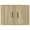 vidaXL Wall Mounted TV Cabinet Sonoma Oak 57x34.5x40 cm