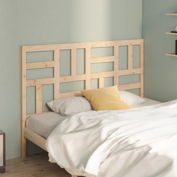 vidaXL Bed Headboard 141x4x104 cm Solid Wood Pine