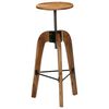vidaXL Bar Chairs 2 pcs Solid Acacia Wood