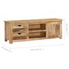 vidaXL TV Cabinet 120x30x40 cm Solid Mango Wood