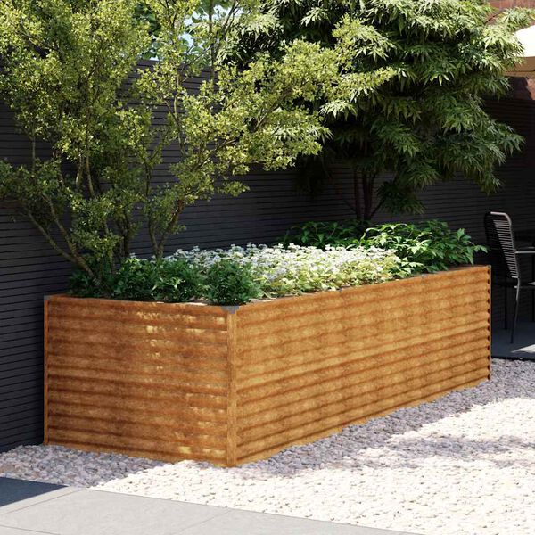 vidaXL Garden Raised Bed 290x100x69 cm Corten Steel