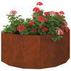 vidaXL Planter Rusty 90 x 45 x 35 cm Weathering Steel