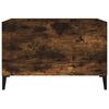 vidaXL Record Cabinet Smoked Oak 74.5x38x48 cm Engineered Wood