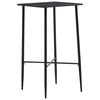 vidaXL Bar Table | Black | MDF with PVC coating and powder-coated steel
