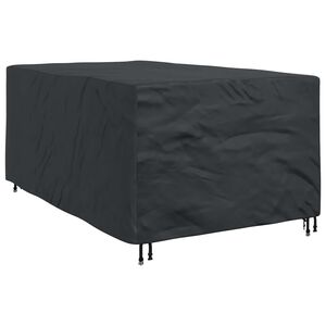 vidaXL Furniture Cover Plain Black 143 x 225 x 90 cm 600D