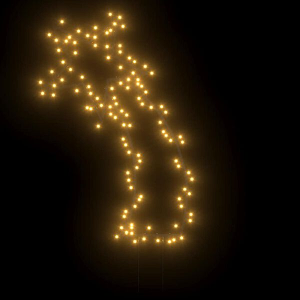 vidaXL Christmas Light Decoration with Spikes Meteor 115 LEDs 89 cm