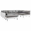 vidaXL Sofa White Artificial Leather
