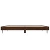 vidaXL Bed Frame without Mattress Brown Oak 120x190 cm Small Double Engineered Wood