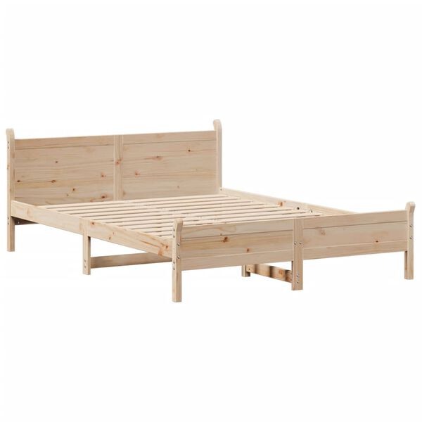 vidaXL Bed Frame without Mattress 160x200 cm Solid Wood Pine