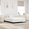 vidaXL Bed Mattress with Mattress Cream 140 x 190 cm Fabric