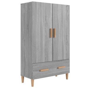 vidaXL Highboard Grey Sonoma 70x31x115 cm Engineered Wood