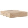 vidaXL Bed Frame without Mattress with Drawers 180x200 cm Super King Solid Wood Pine