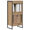 vidaXL Book Cabinet Artisian Oak 40 x 30 x 86.5 cm Engineered Wood
