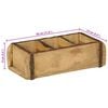 vidaXL Tray with Storage Brown 30 x 14 x 9 cm Solid Reclaim Wood