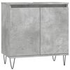 vidaXL 3 Piece Bathroom Cabinet Set Concrete Grey Engineered Wood