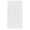 vidaXL Lace Curtain with Curtains Floral White 245 x 200 cm Polyester