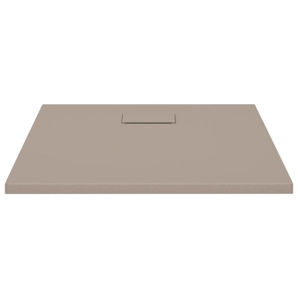 vidaXL Shower Base Tray SMC Brown 90x90 cm