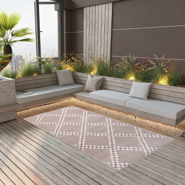 vidaXL Outdoor Carpet ARAKIL Brown 160x230 cm PP