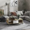 vidaXL Coffee Table White and Sonoma Oak 103.5x60x35 cm Engineered Wood