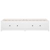 vidaXL Day Bed without Mattress White 90x200 cm Solid Wood Pine