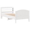 vidaXL Bed Frame without Mattress White 90x200 cm Solid Wood Pine