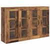 vidaXL Wall Cabinets 2 pcs Old Wood 69.5 x 34 x 90 cm Engineered Wood