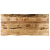vidaXL Table Top Live Edge 140x60x3,8 cm Solid Wood Rough Mango