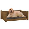 vidaXL Dog Bed Honey Brown 75.5x55.5x28 cm Solid Pine Wood