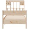 vidaXL Bookcase Bed without Mattress 90x190 cm Single Solid Wood Pine