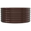 vidaXL Garden Raised Bed Galvanised Steel 152x80x36 cm Brown