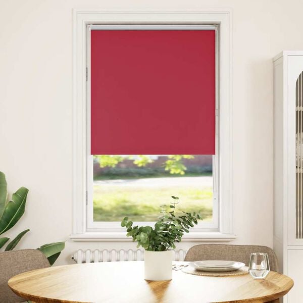 vidaXL Roller Blind Blackout Red 70x175 cm Fabric Width 65.7 cm Polyester