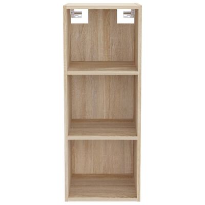 vidaXL Wall Cabinet Sonoma Oak 34.5x32.5x90 cm Engineered Wood