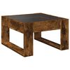 vidaXL Coffee Table with Infinity LED Smoked Oak 50x53x30 cm